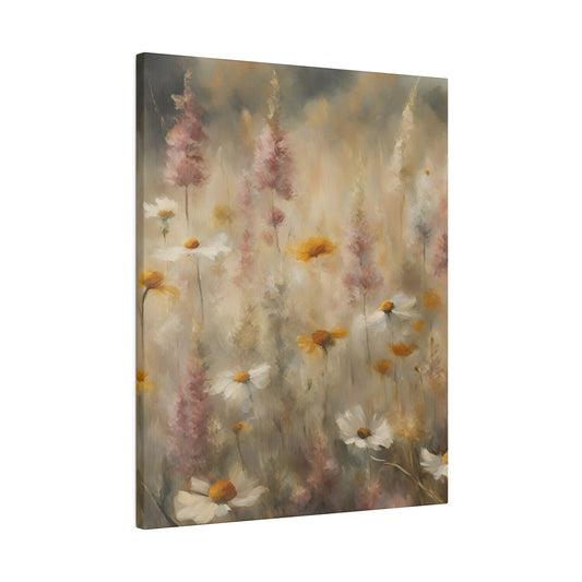 Vintage Spring Meadow on Canva, Digital Art, Modern Home Decor, Housewarming Gift, Vintage Oil Painting on Canva, Couple Gift
