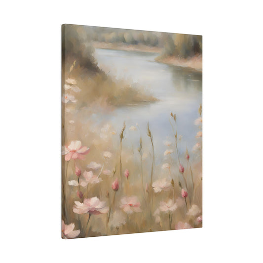 Late Summer  Pastel Flowers on Canva, Digital Art, Modern Home Decor, Housewarming Gift, Vintage Oil Painting on Canva, Gift for Hostess